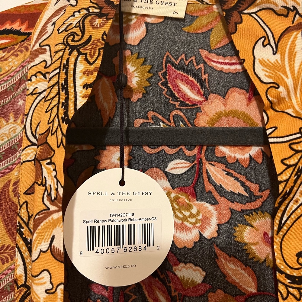 Spell Renew Patchwork Short Robe (Amber) - Picture 2 of 6